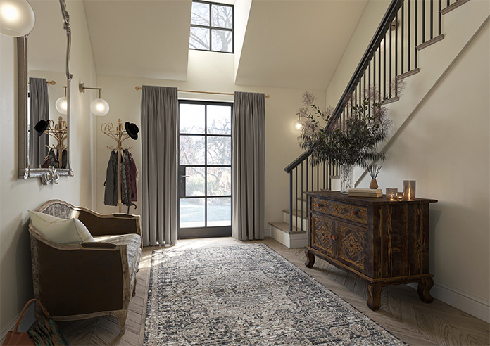 Akoya Faux Silk, Lustre Gunmetal Grey - Made to Measure Curtain - Image 8